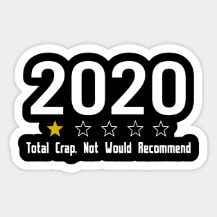 Rating 2020 Review One Star Total Crap Not Would Recommend Sticker